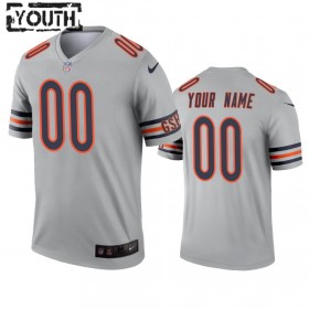 Lasten Chicago Bears NFL Pelipaita Custom Silver Inverted Legend